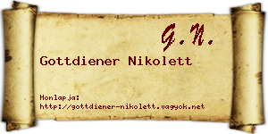 Gottdiener Nikolett névjegykártya